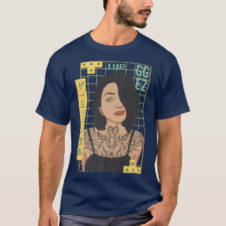 Japan Tattoo Tattoed Gamer Girl Anime Gaming WASD  T-Shirt