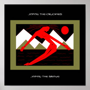 JAPAN THE CRUCIFIED JAPAN THE BRAVE POSTER