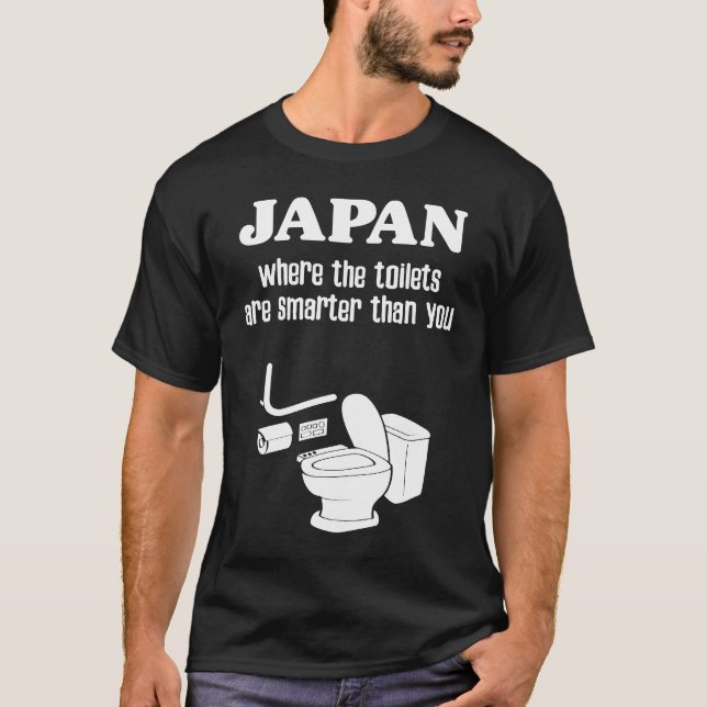 Japan Toilet Japanese Souvenir Smart High Tech Toi T-Shirt (Front)
