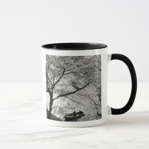 Japan, Tokyo. Cherry blossoms in the Imperial Mug
