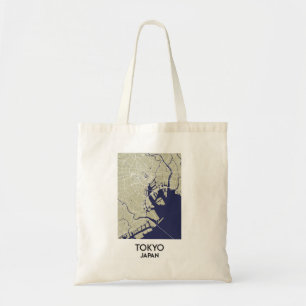 Japan Tokyo city map  Tote Bag