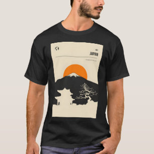 Japan Tokyo Mount Fuji Vintage Mininimal Travel Po T-Shirt