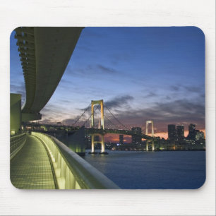Japan. Tokyo. Rainbow Bridge in Tokyo Bay. Mouse Mat