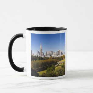 Japan. Tokyo. Shinjuku District Skyline and Mug