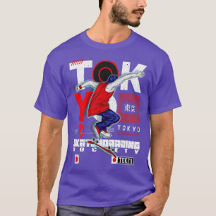 Japan Tokyo Skateboarding SocietyTShirt T-Shirt