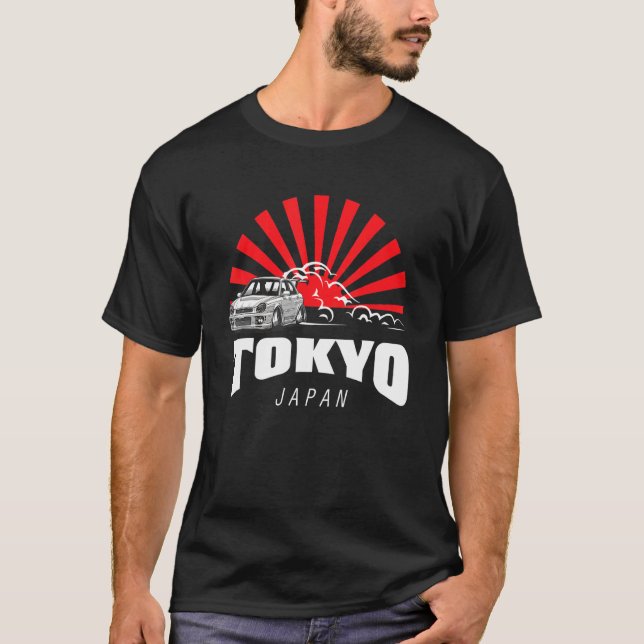 Japan Tokyo Sunrise From Asia With Tuning T-Shirt (Front)