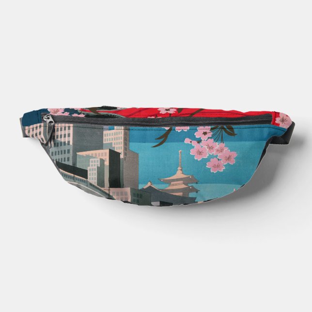 Japan Tokyo Vintage Japanese Travel Poster Bum Bags (Lay Down)