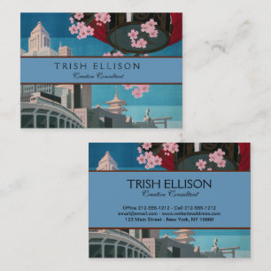 Japan Tokyo Vintage Japanese Travel Poster Business Card