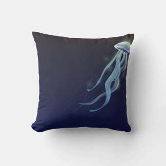 Japan "Travel by Air" Jellyfish Vacation poster Cushion