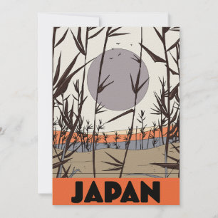 Japan travel poster invitation