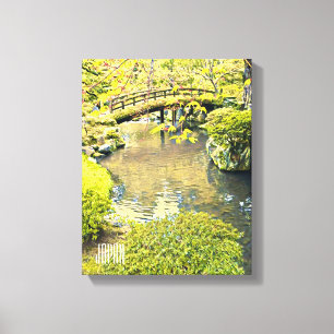Japan travel traditional Japanese garden Canvas Print