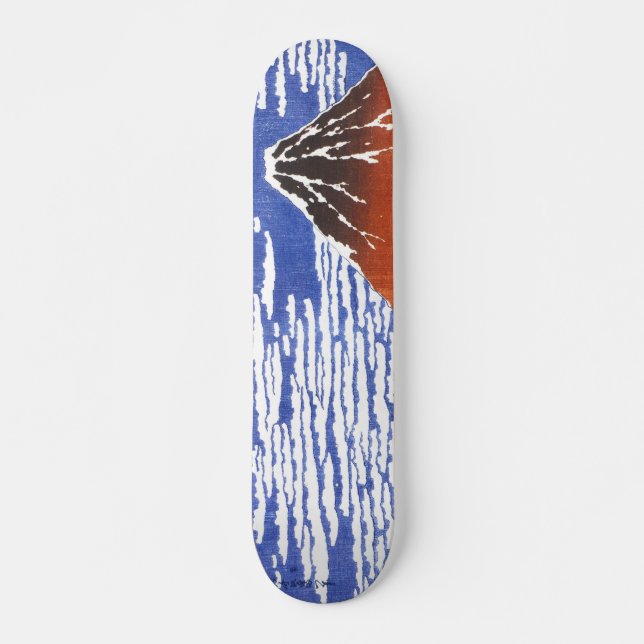 japan ukiyoe mt-fuji skateboard (Front)
