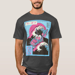 Japan Vaporwave Otaku Great Wave Kanagawa Ramen An T-Shirt
