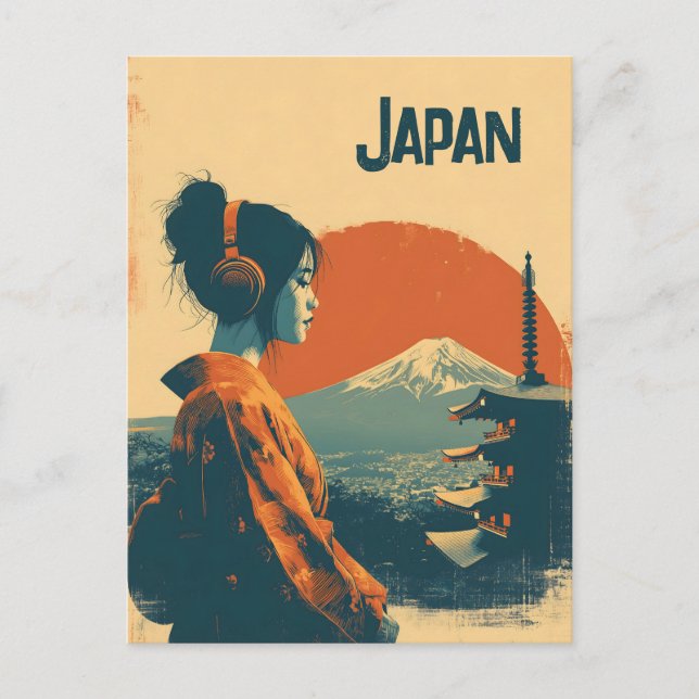 Japan vintage postcard (Front)