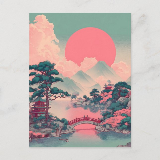 Japan vintage postcard (Front)