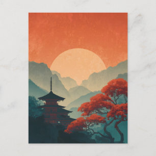 Japan vintage postcard
