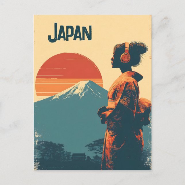 Japan vintage postcard (Front)