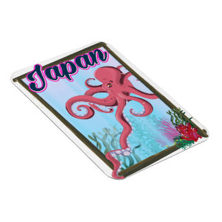 Japan vintage style travel poster magnet