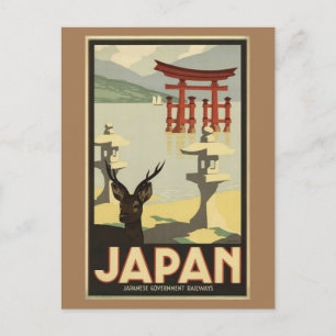 JAPAN vintage travel Postcard
