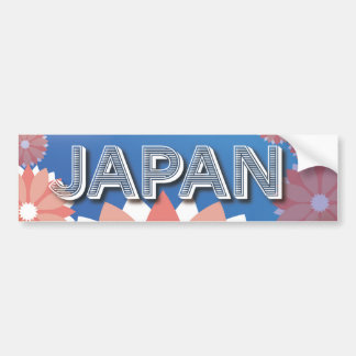 Japan vintage travel poster bumper sticker
