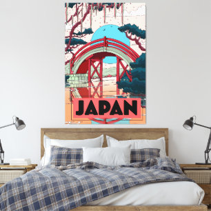 Japan Vintage travel poster Canvas Print