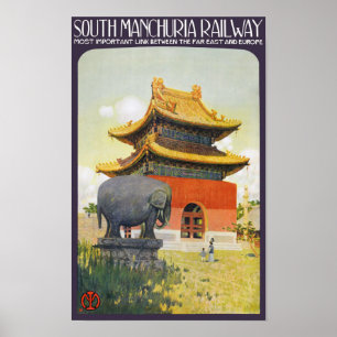 Japan Vintage Travel Poster Restored