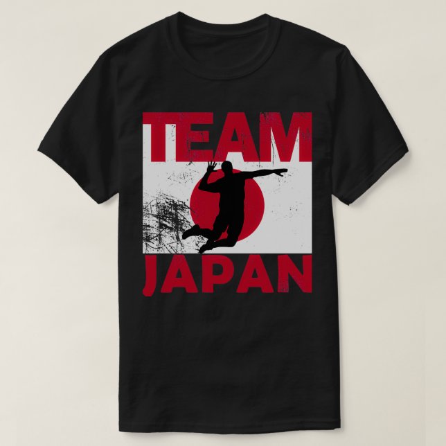 Japan Volleyball Team Men T-Shirt (Design Front)