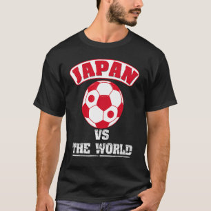 Japan Vs The World Japanese Flag Soccer Football F T-Shirt
