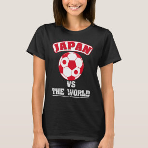 Japan Vs The World Japanese Flag Soccer Football F T-Shirt