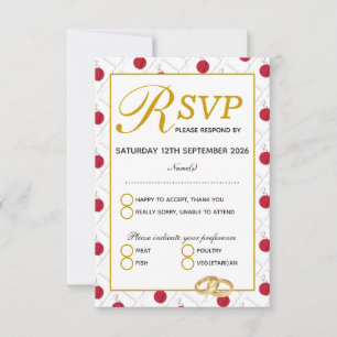 JAPAN Wedding Celebration RSVP Response Card