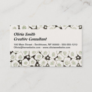 Japan White Flower floral garden Business Card