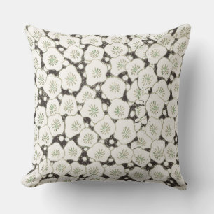 Japan White Flower floral garden Outdoor Cushion