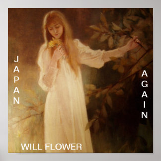 JAPAN WILL FLOWER AGAIN POSTER