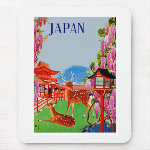 Japan with Deer Mouse Mat