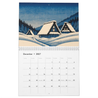 Japan World Heritage Calendar | 12 Ukiyo-e Inspire