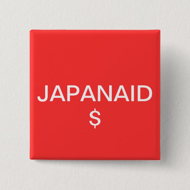 JAPANAID 15 CM SQUARE BADGE (Front)