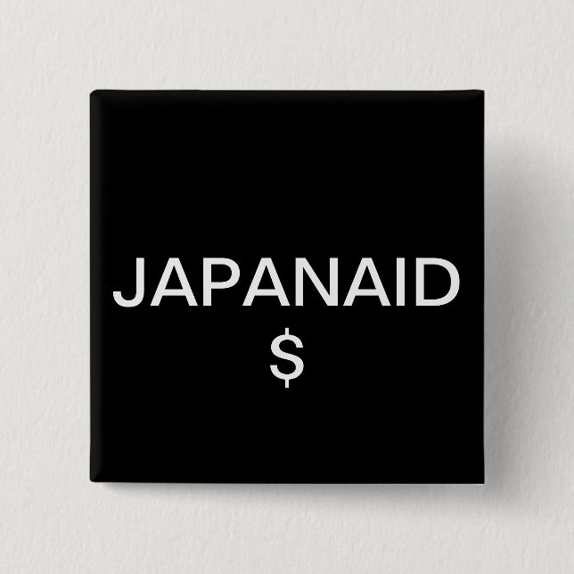 JAPANAID 15 CM SQUARE BADGE (Front)