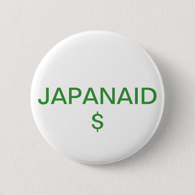 JAPANAID 6 CM ROUND BADGE (Front)