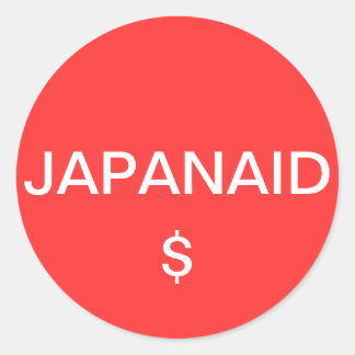 JAPANAID CLASSIC ROUND STICKER