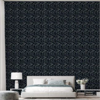 Japandi Minimalist Brush Stroke Pattern in Cream Wallpaper