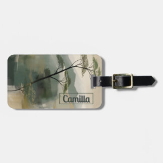 Japandi Mystic Peaks Luggage Tag