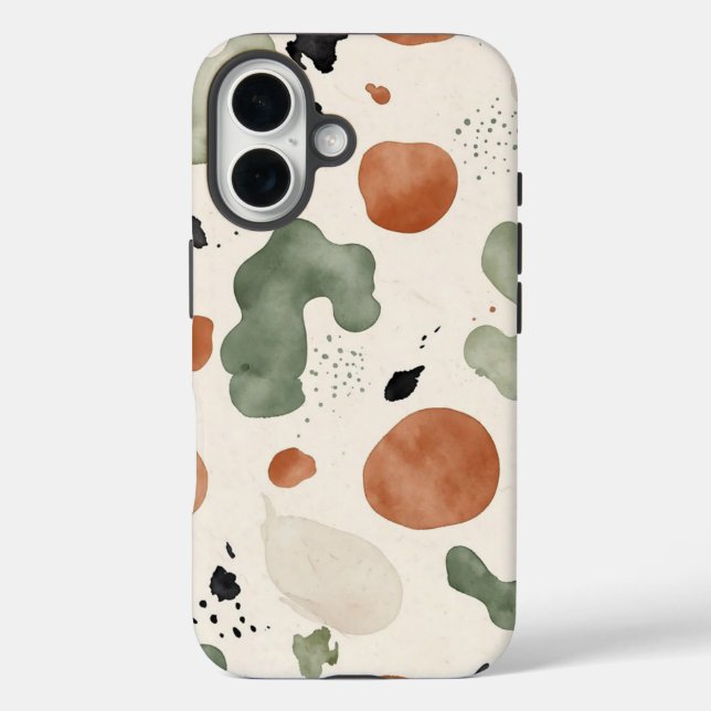 Japandi Organic Shapes Beige Case (Back)