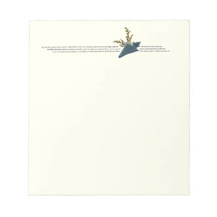 Japandi sea life poem hygge  notepad