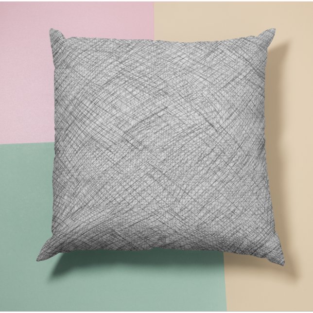 Japandi texture style simple lines cushion (Creator Uploaded)