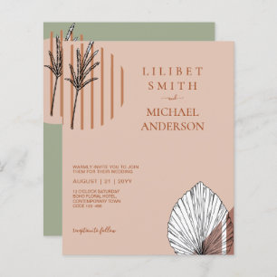 Japandi Wedding Scandinavian Abstract Geometric