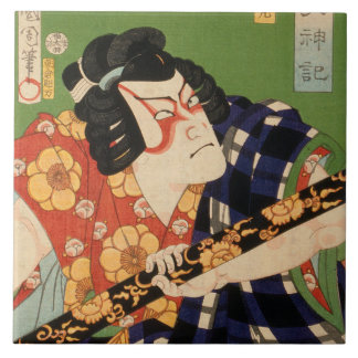 Japanese actor (#1) (Vintage Japanese print) Tile