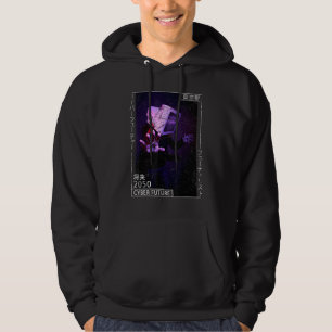 Japanese Aesthetic Cyberpunk Cyborg - 80s Futurism Hoodie