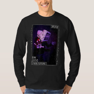 Japanese Aesthetic Cyberpunk Cyborg 80s Futurism T-Shirt