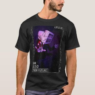 Japanese Aesthetic Cyberpunk Cyborg   80s Futurism T-Shirt