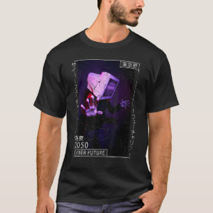 Japanese Aesthetic Cyberpunk Cyborg   Japanese 90s T-Shirt
